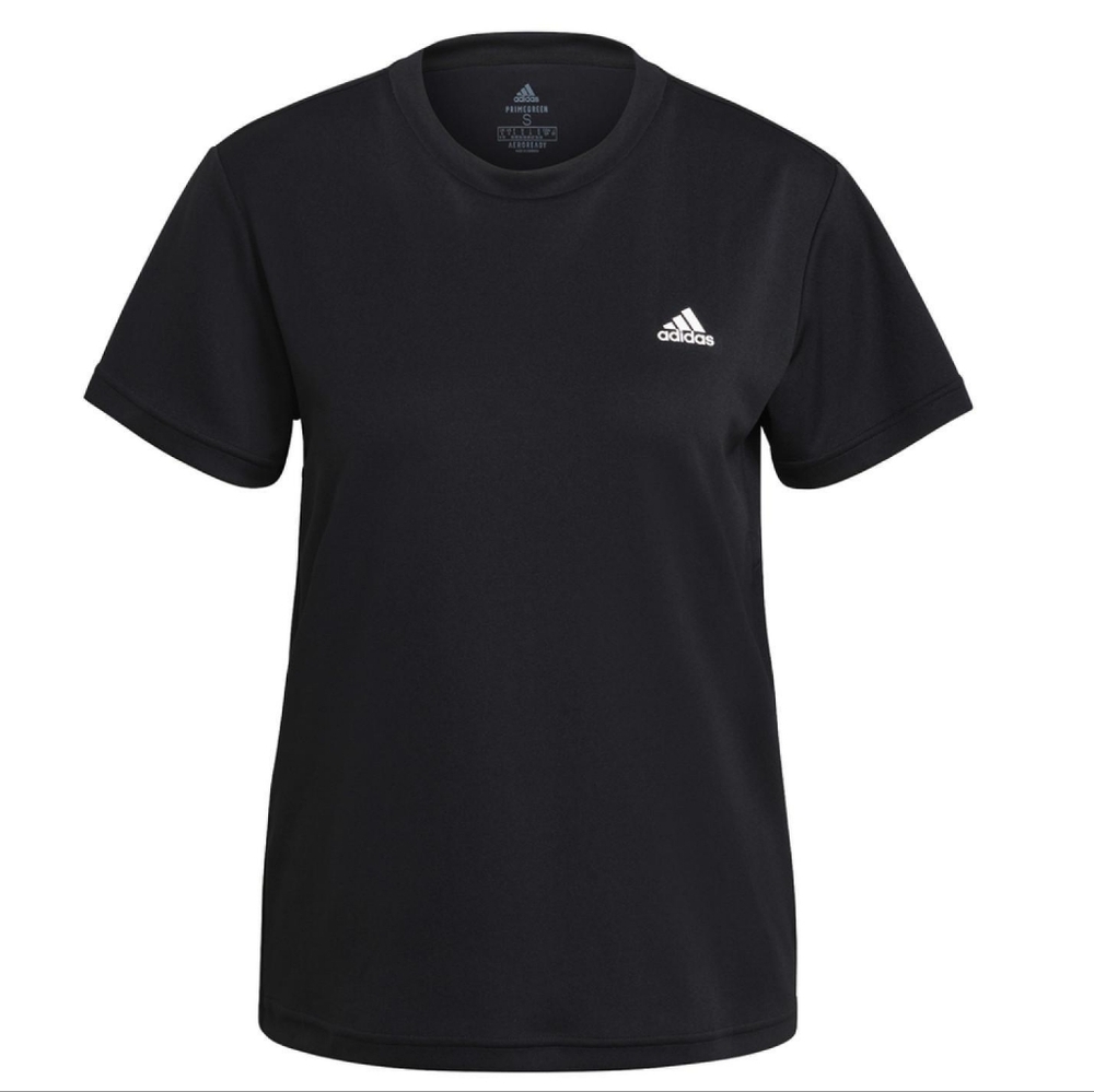 Adidas Women's Black Running Top Regular Fit T-shirt Small S New Nwt